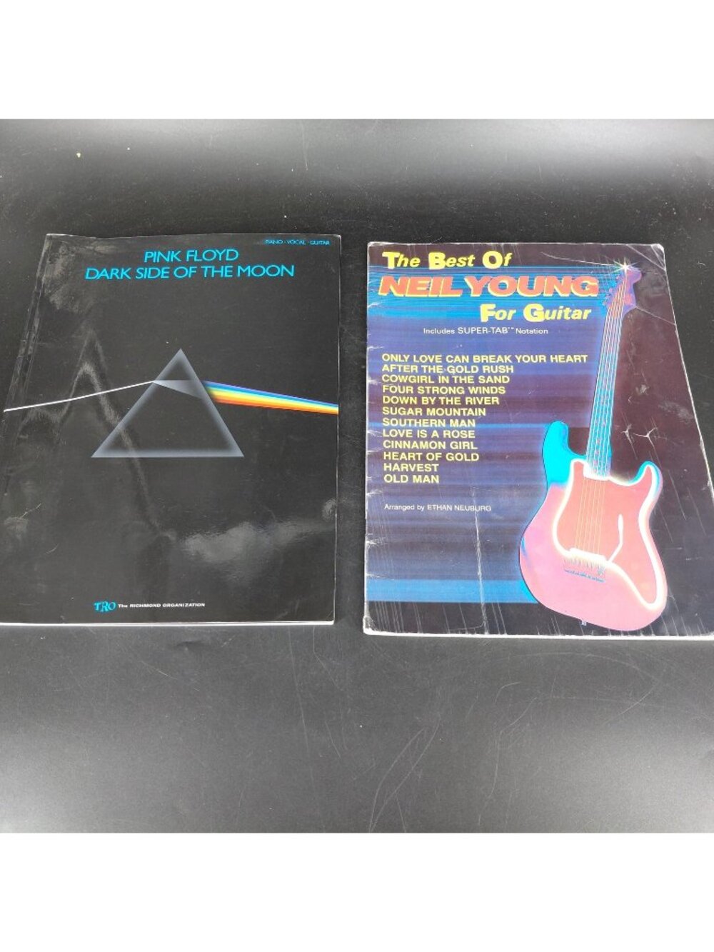 Vint Guitar Songbook Sheet Music Pink Floyd Dark Side Of Moon Neil Young Leonard
